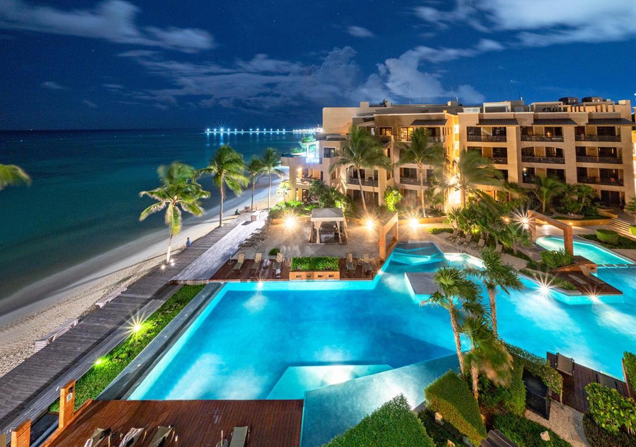 Condo Surf 405 - Luxury Oceanview Beachfront 3 Bedroom With Gym - At El Faro Condos Playa del Carmen Kültér fotó